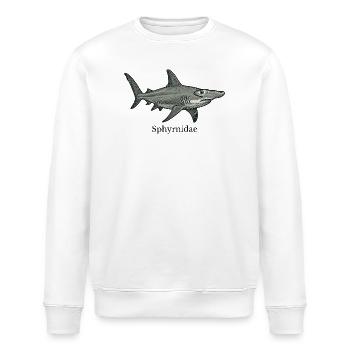 Sphyrnidae Hammerhead Shark Design - Stanley/Stella ROLLER Unisex Organic Sweatshirt - white - Front - Nik (191cm)