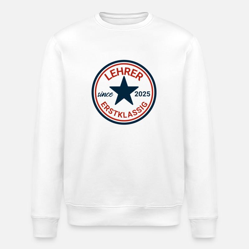 Modèle de tatouage d'enseignant 2025 - Sweat bio ROLLER Stanley/Stella Unisexe - blanc