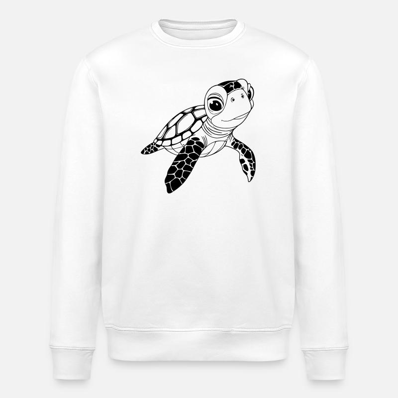 Schildkröte - Stanley/Stella Unisex Bio-Sweatshirt ROLLER - Weiß