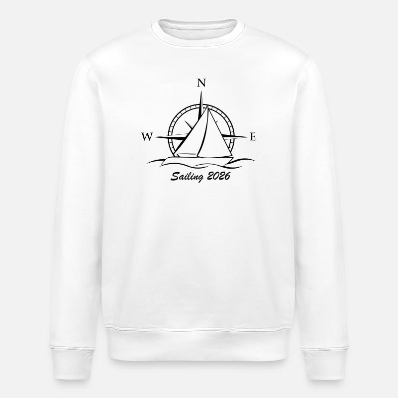 Sailing 2026 - Stanley/Stella ROLLER Unisex Organic Sweatshirt - white