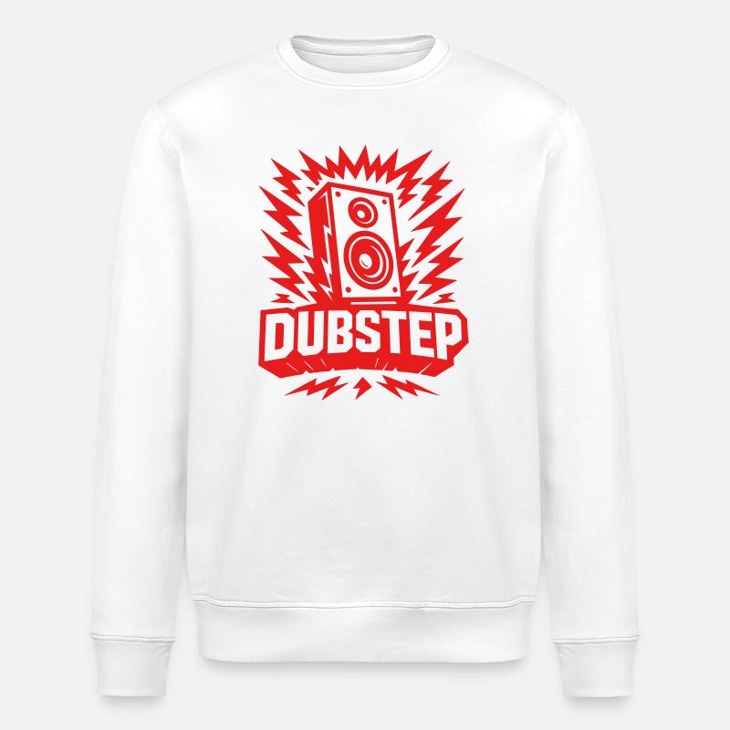 Dubstep Lautsprecher - Stanley/Stella Unisex Bio-Sweatshirt ROLLER - Weiß