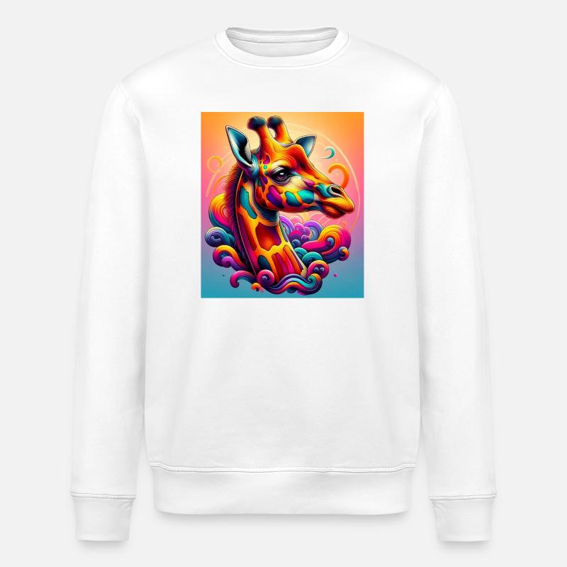 Giraffe - Stanley/Stella Unisex Bio-Sweatshirt ROLLER - Weiß