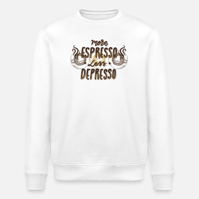 ESPRESSO - Sweat bio ROLLER Stanley/Stella Unisexe - blanc