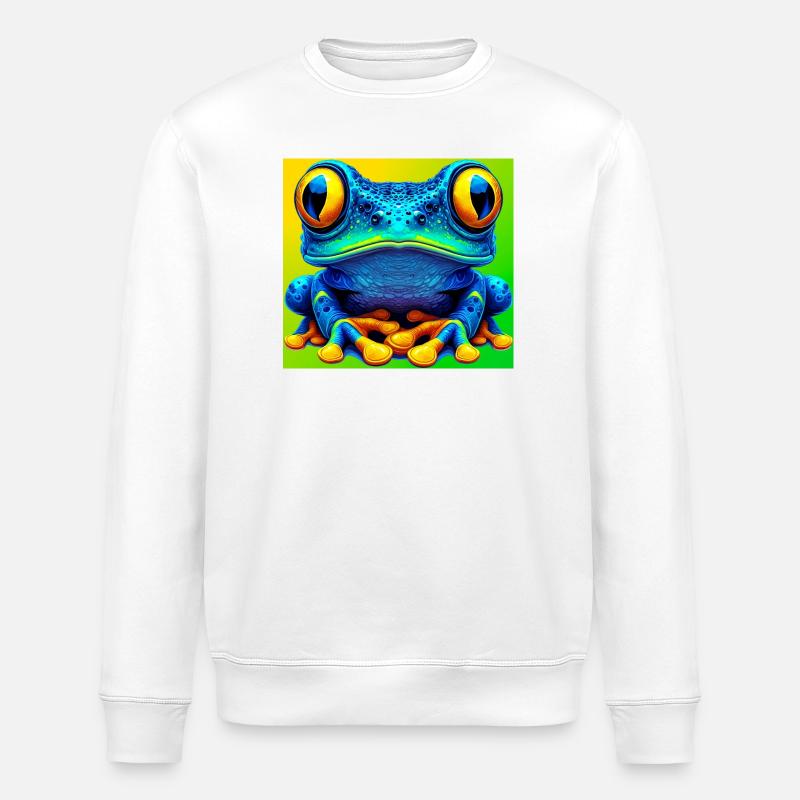grenouille - Sweat bio ROLLER Stanley/Stella Unisexe - blanc
