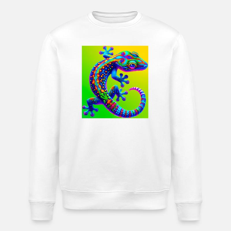 Gecko - Stanley/Stella Unisex Bio-Sweatshirt ROLLER - Weiß
