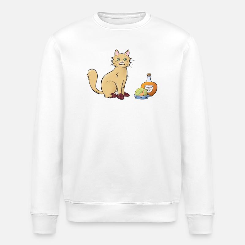 Chat-rentais - Sweat bio ROLLER Stanley/Stella Unisexe - blanc