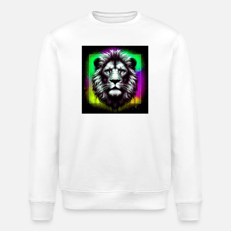lion - Sweat bio ROLLER Stanley/Stella Unisexe - blanc