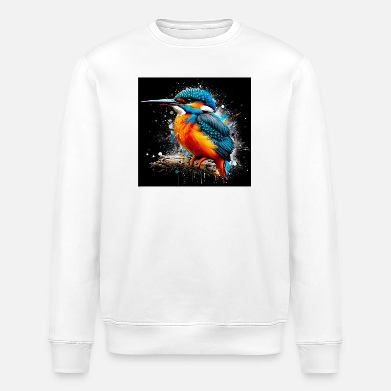 Eisvogel - Stanley/Stella Unisex Bio-Sweatshirt ROLLER - Weiß