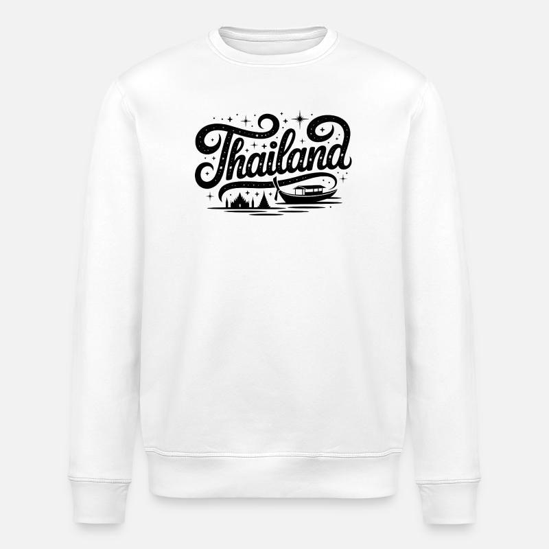 Thaïlande - Conception de souvenirs - Sweat bio ROLLER Stanley/Stella Unisexe - blanc