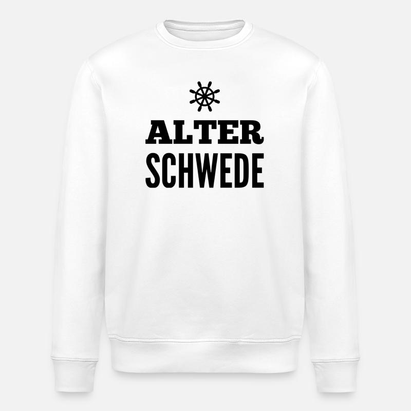 Alter Schwede Fun Design - Stanley/Stella Unisex Bio-Sweatshirt ROLLER - Weiß