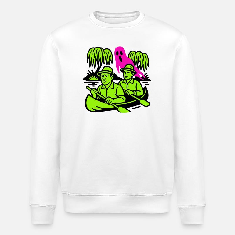 Spuk im Urwald - Stanley/Stella Unisex Bio-Sweatshirt ROLLER - Weiß