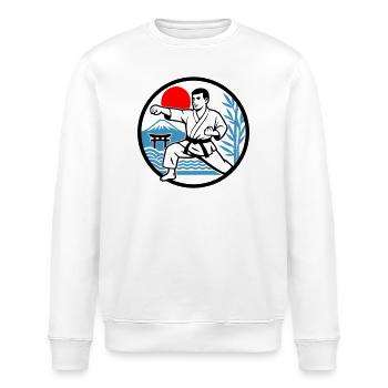 Karate Nature - Stanley/Stella Unisex Bio-Sweatshirt ROLLER - Weiß - Vorne - Nik (191cm)