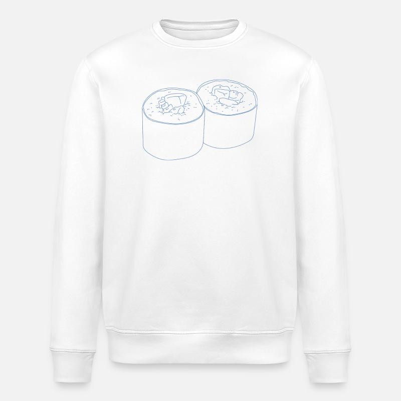 Conception de sushis - Sweat bio ROLLER Stanley/Stella Unisexe - blanc
