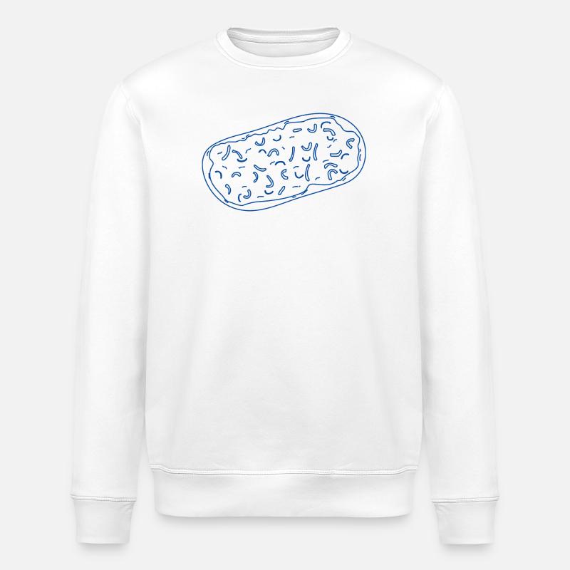 Flammkuchen - Stanley/Stella Unisex Bio-Sweatshirt ROLLER - Weiß