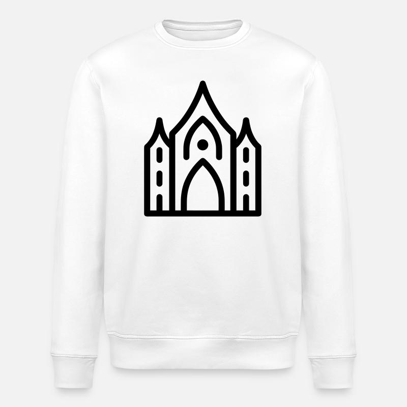 cathédrale - Sweat bio ROLLER Stanley/Stella Unisexe - blanc