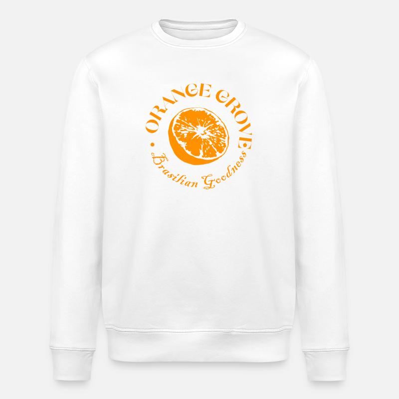 Emblème des agrumes de l’orangeraie - Sweat bio ROLLER Stanley/Stella Unisexe - blanc