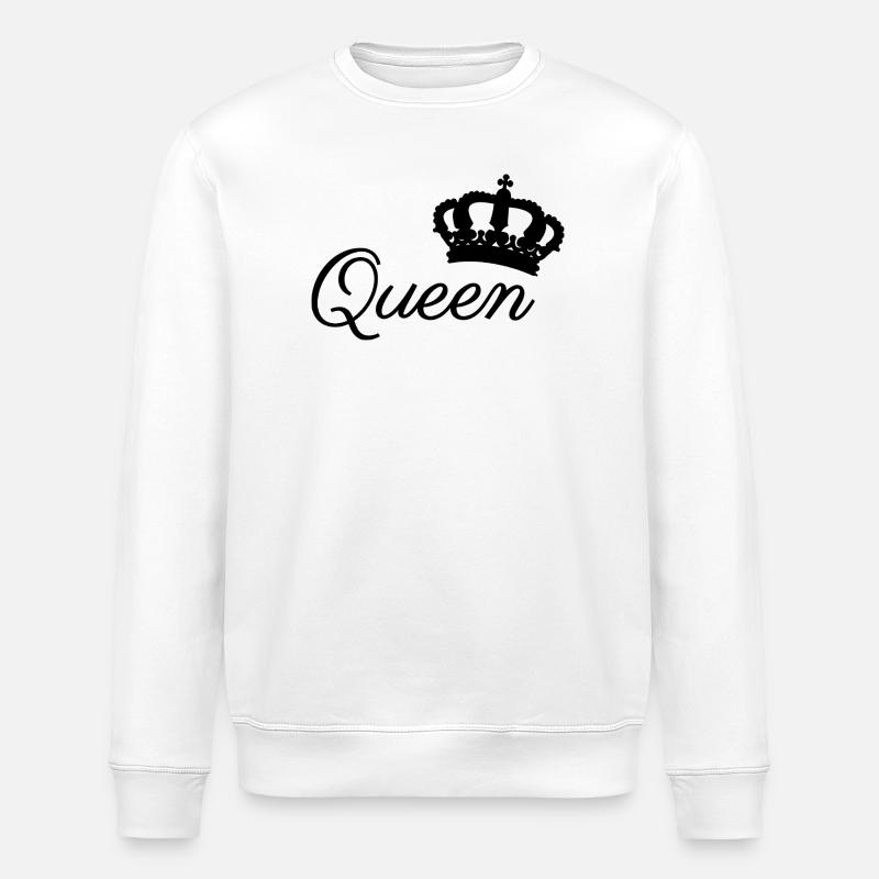 Krone der Königin - Stanley/Stella Unisex Bio-Sweatshirt ROLLER - Weiß