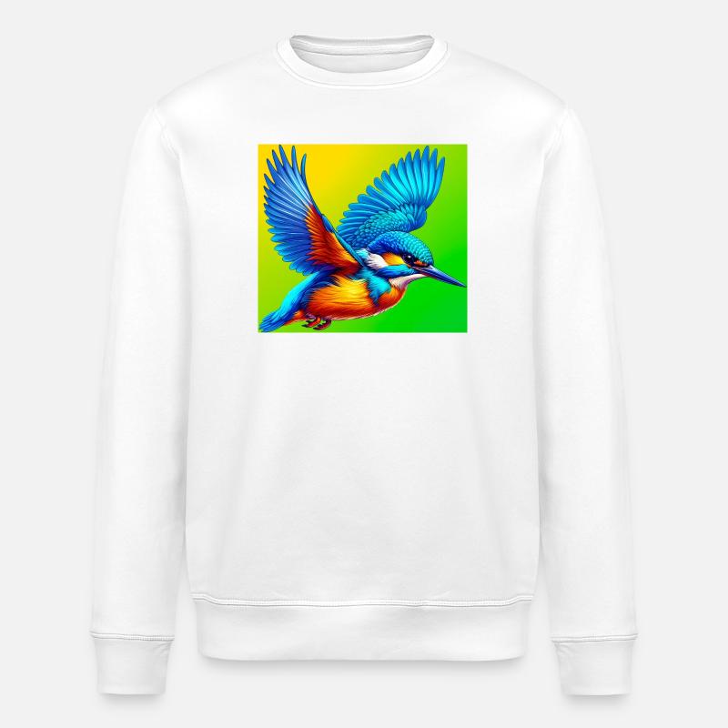 Eisvogel - Stanley/Stella Unisex Bio-Sweatshirt ROLLER - Weiß