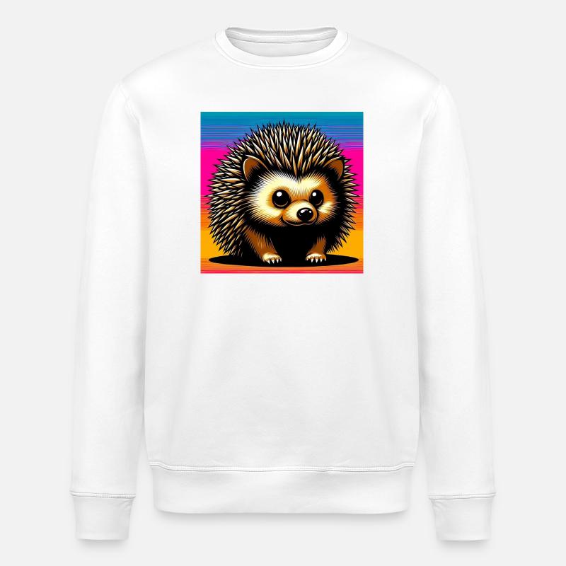 Igel - Stanley/Stella Unisex Bio-Sweatshirt ROLLER - Weiß