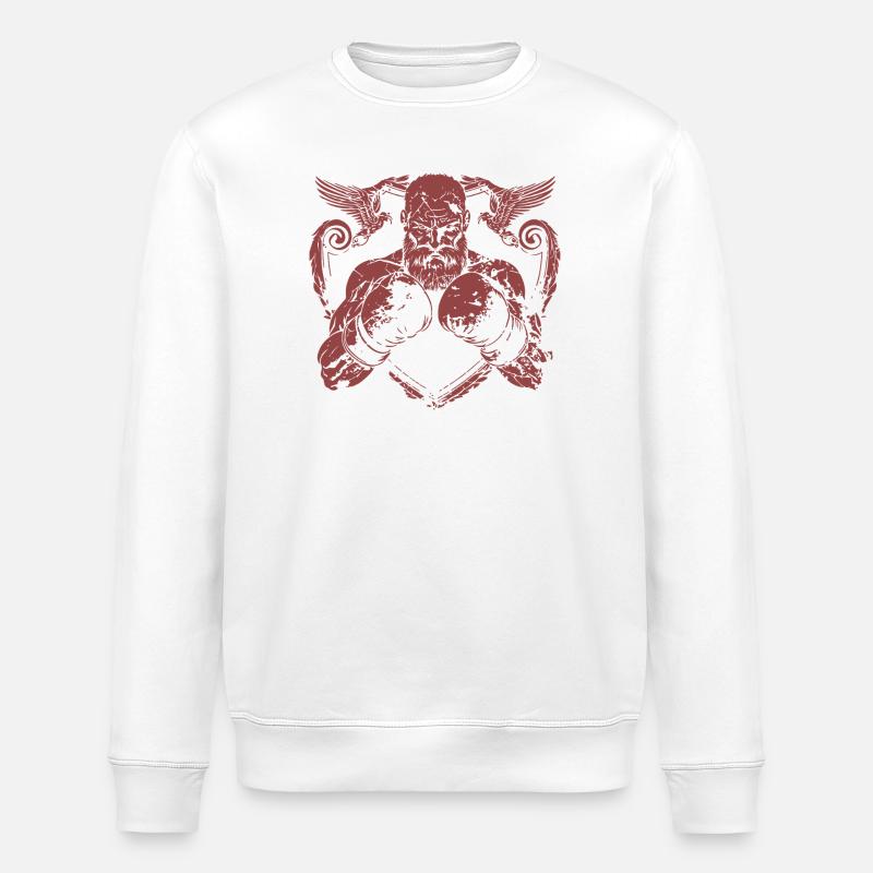 Boxe Viking - Sweat bio ROLLER Stanley/Stella Unisexe - blanc