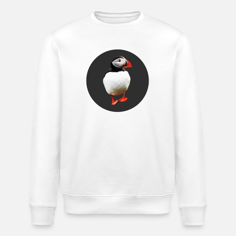 Papageientaucher - Stanley/Stella Unisex Bio-Sweatshirt ROLLER - Weiß