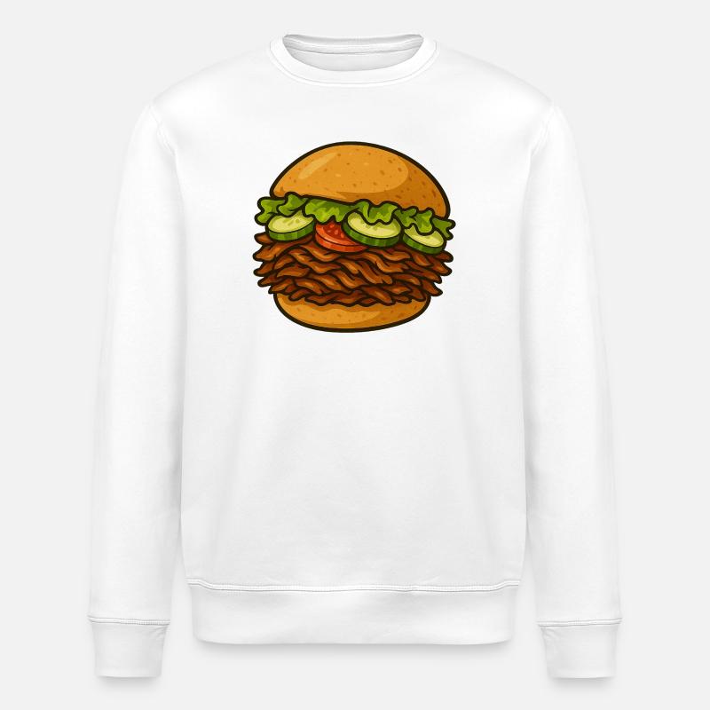 Döner mit Alles - Stanley/Stella Unisex Bio-Sweatshirt ROLLER - Weiß