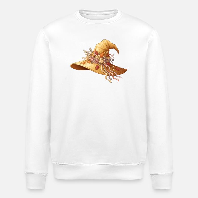 Chapeau de fleurs d'automne - Sweat bio ROLLER Stanley/Stella Unisexe - blanc