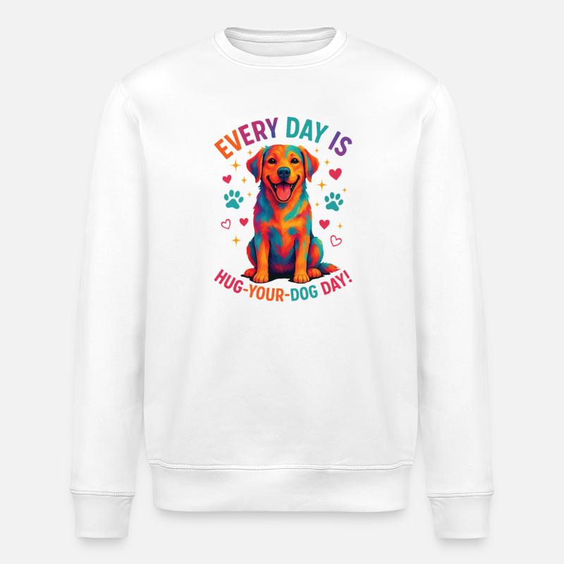 Labrador - Stanley/Stella Unisex Bio-Sweatshirt ROLLER - Weiß