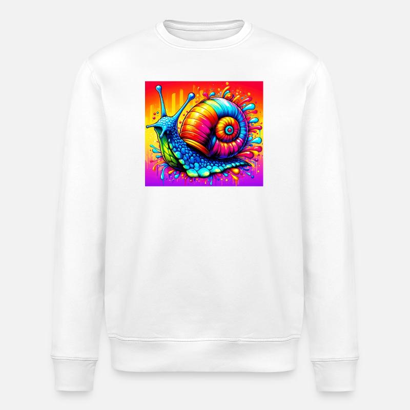 Escargot - Sweat bio ROLLER Stanley/Stella Unisexe - blanc
