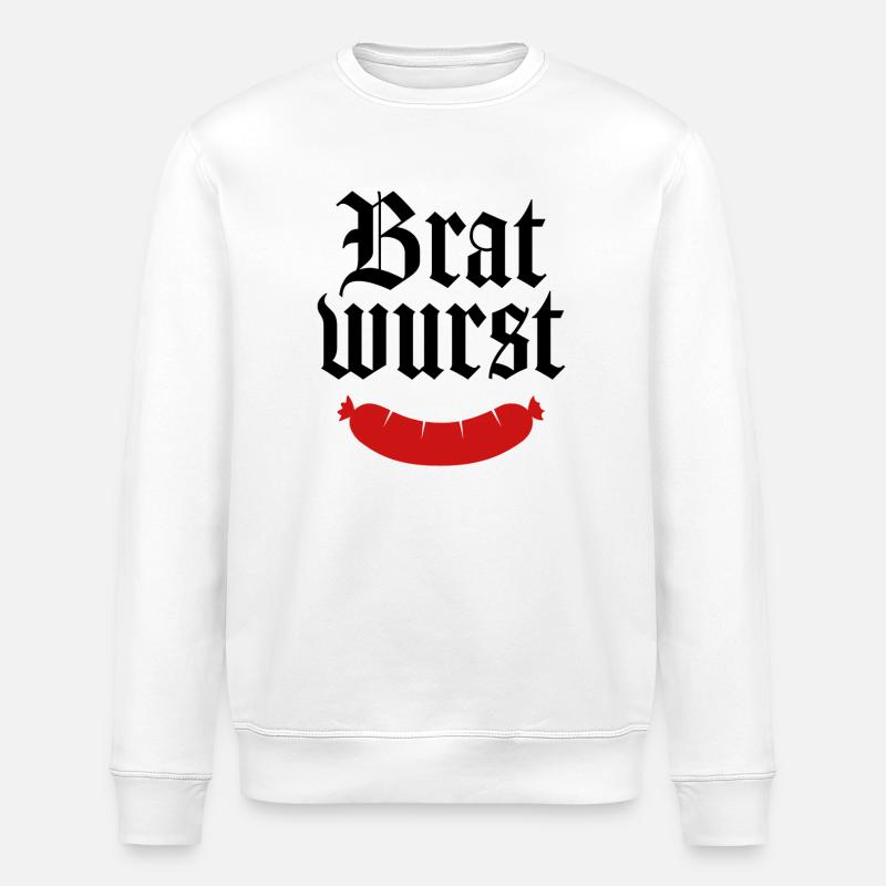 BratWurst - Stanley/Stella ROLLER Unisex Organic Sweatshirt - white