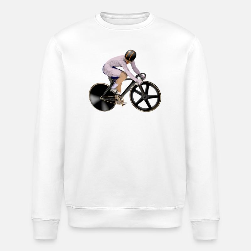Cyclisme - Sweat bio ROLLER Stanley/Stella Unisexe - blanc