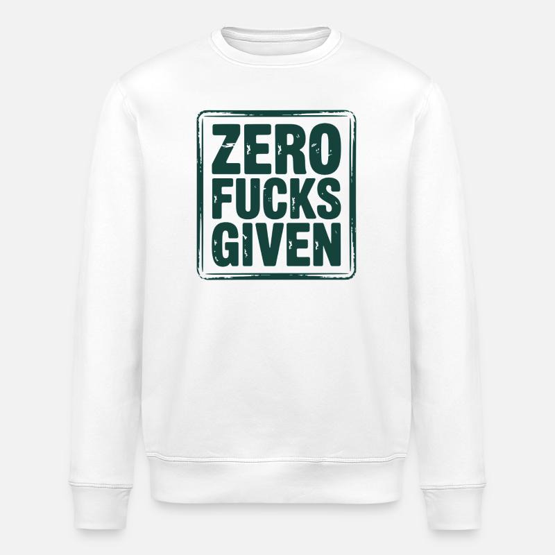 Relaxed rebellious statement design - Stanley/Stella ROLLER Unisex Organic Sweatshirt - white