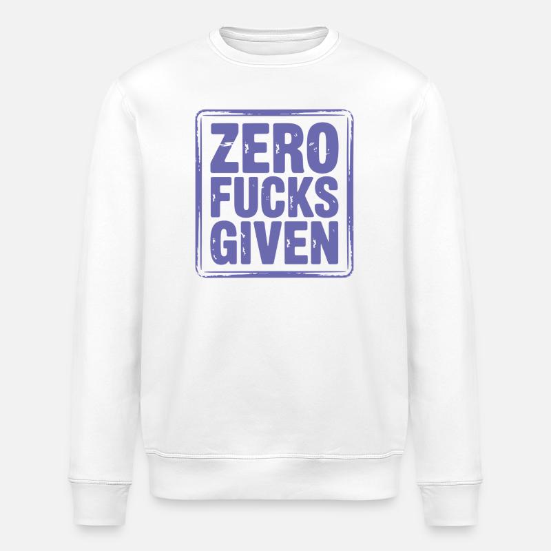 Radikale Null-Ficks mit Design - Stanley/Stella Unisex Bio-Sweatshirt ROLLER - Weiß