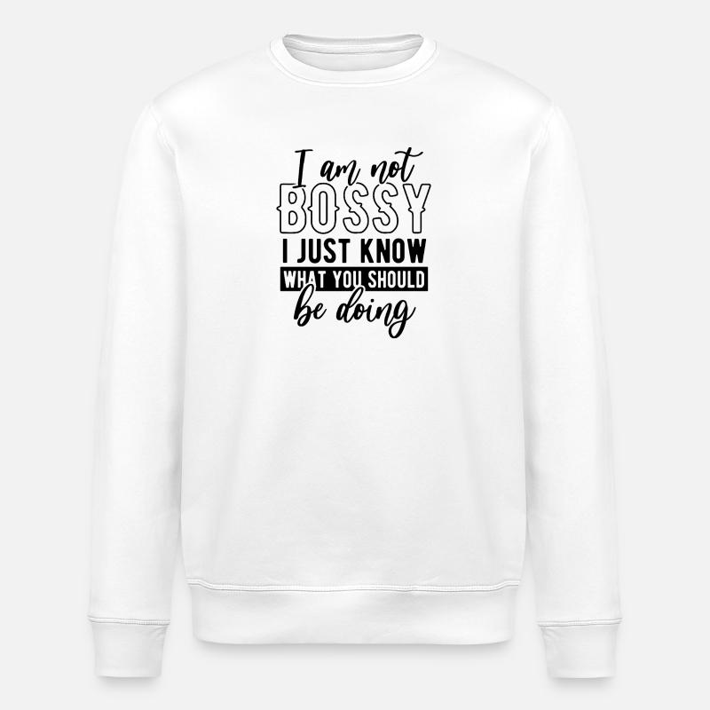 Abstraktes geometrisches Musterdesign - Stanley/Stella Unisex Bio-Sweatshirt ROLLER - Weiß
