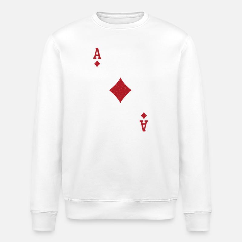 As de carreau - Sweat bio ROLLER Stanley/Stella Unisexe - blanc