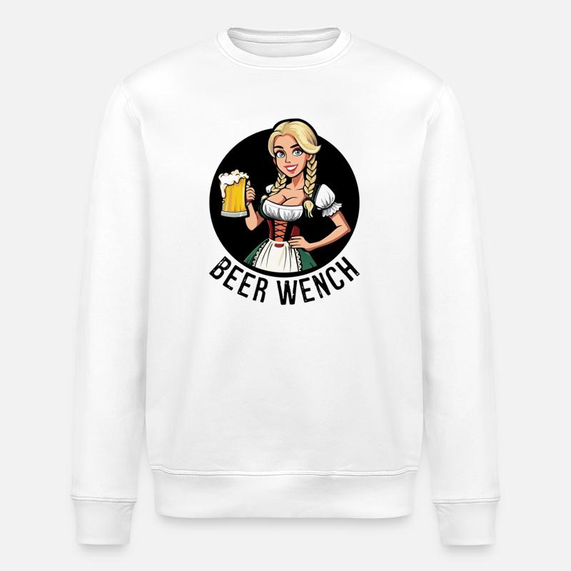 Bierweibchen - Stanley/Stella Unisex Bio-Sweatshirt ROLLER - Weiß