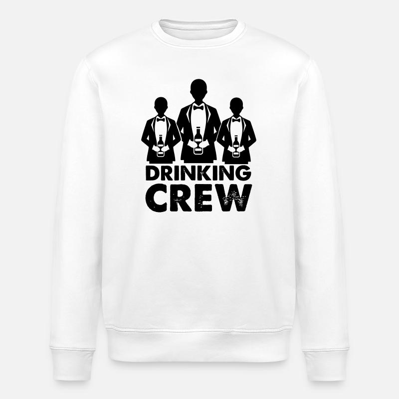 drinking_crew_01 - Stanley/Stella ROLLER Unisex Organic Sweatshirt - white
