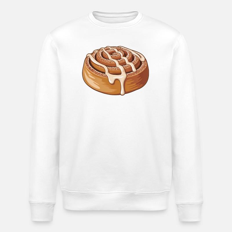 Süße Zimtschnecke - Stanley/Stella Unisex Bio-Sweatshirt ROLLER - Weiß
