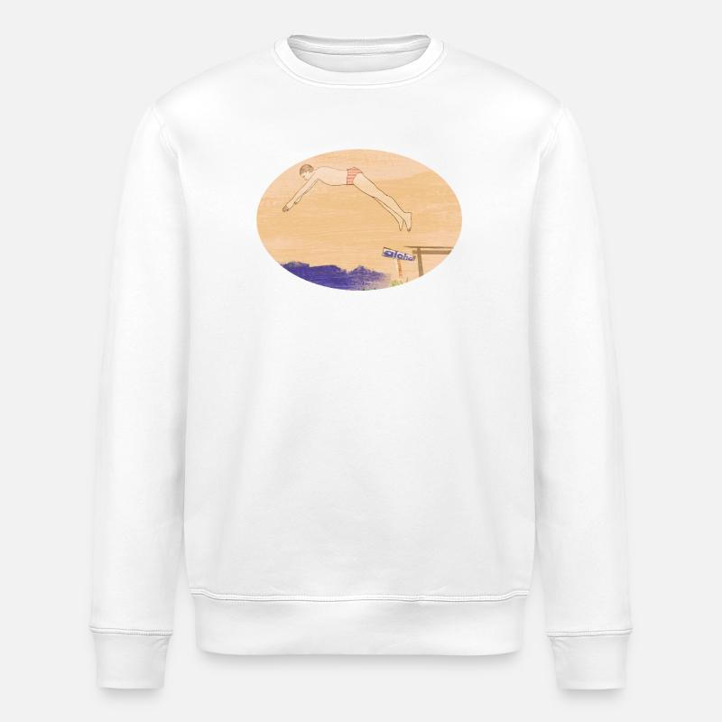 Schwimmen - Stanley/Stella Unisex Bio-Sweatshirt ROLLER - Weiß