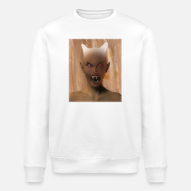 Teufelin - Stanley/Stella Unisex Bio-Sweatshirt ROLLER - Weiß