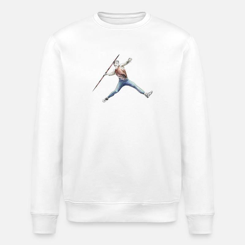 Speerwurf - Stanley/Stella Unisex Bio-Sweatshirt ROLLER - Weiß