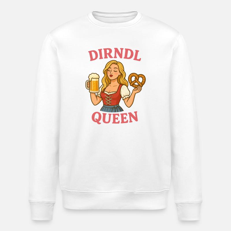 Reine Dirndl - Sweat bio ROLLER Stanley/Stella Unisexe - blanc