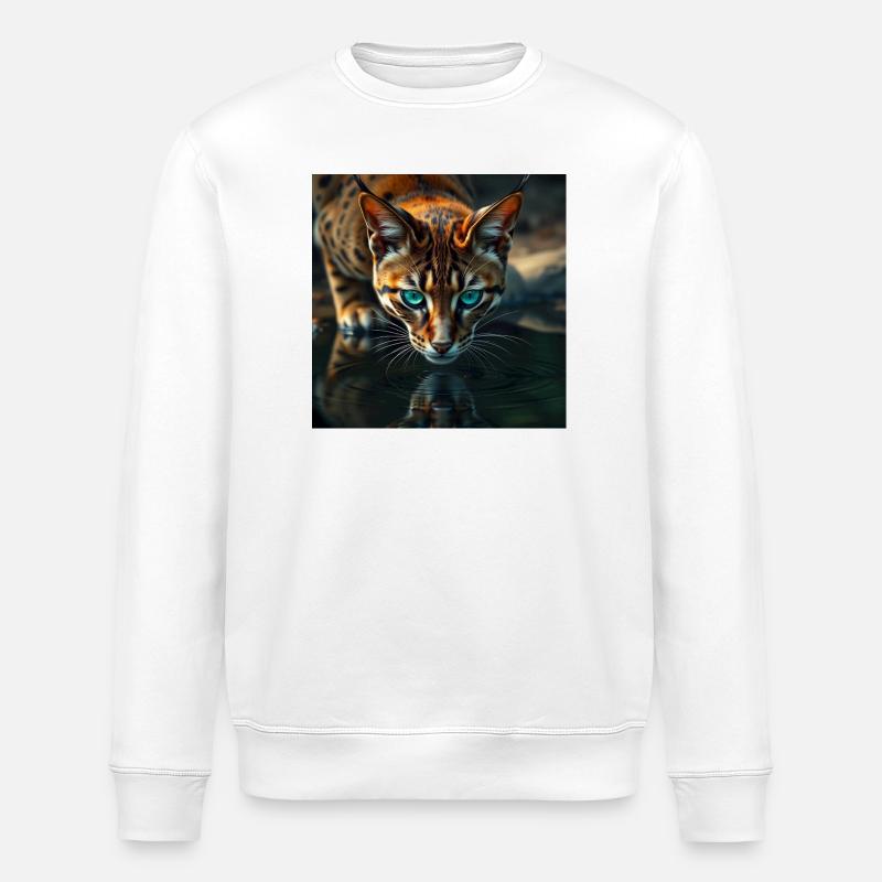 Katzenmystik - Stanley/Stella Unisex Bio-Sweatshirt ROLLER - Weiß