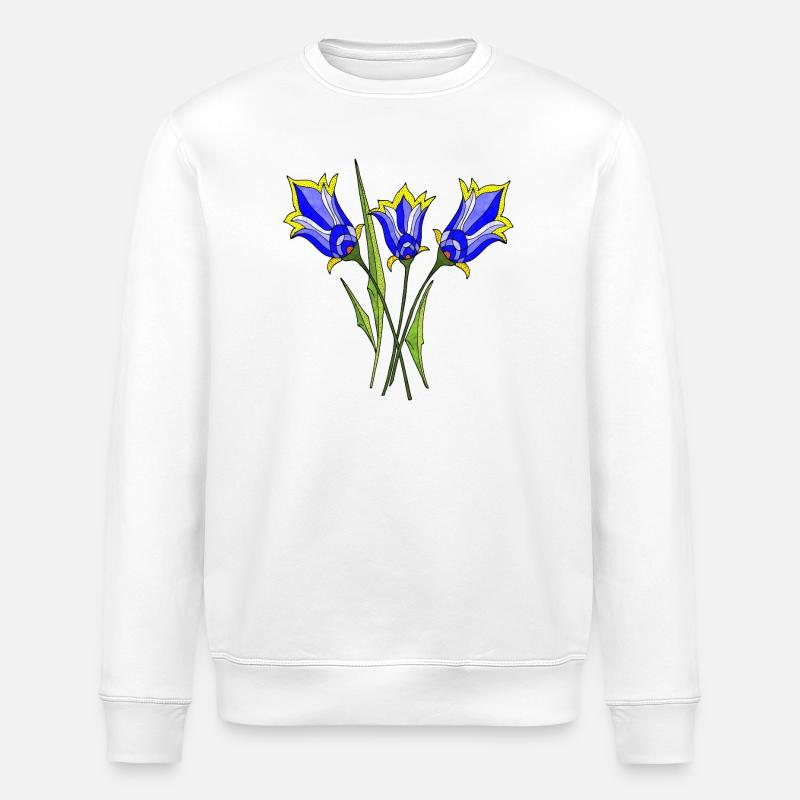 Fleur - Sweat bio ROLLER Stanley/Stella Unisexe - blanc