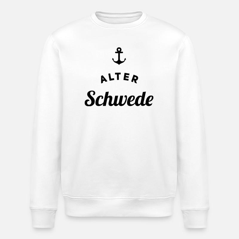 Alter Schwede Fun Design - Stanley/Stella Unisex Bio-Sweatshirt ROLLER - Weiß