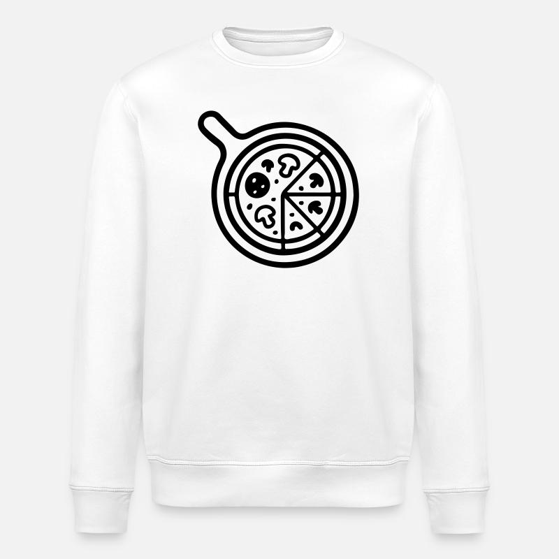 Icône de la pizzeria Pizza - Sweat bio ROLLER Stanley/Stella Unisexe - blanc
