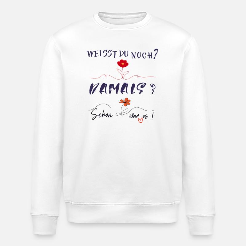 Memory - Stanley/Stella ROLLER Unisex Organic Sweatshirt - white