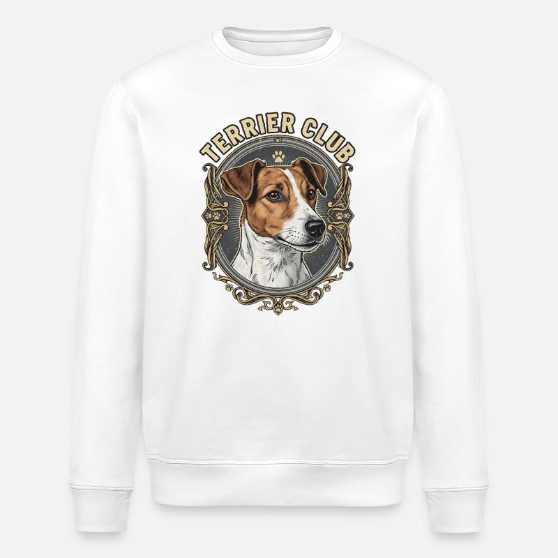 Terrier Club - Jack Russell - Stanley/Stella Unisex Bio-Sweatshirt ROLLER - Weiß