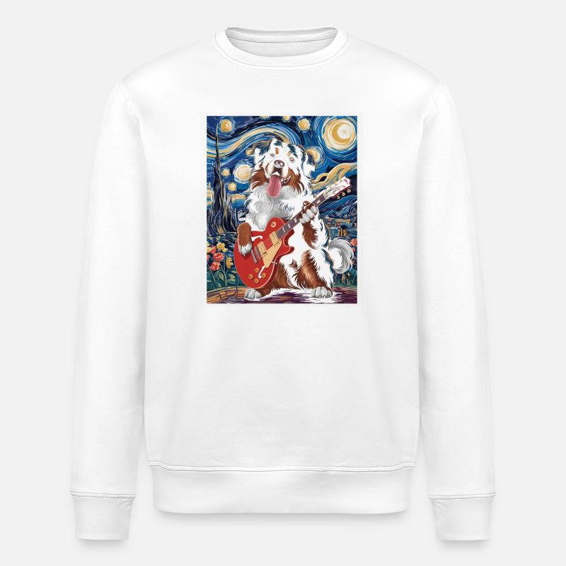 Style nuit étoilée pour chien - Sweat bio ROLLER Stanley/Stella Unisexe - blanc