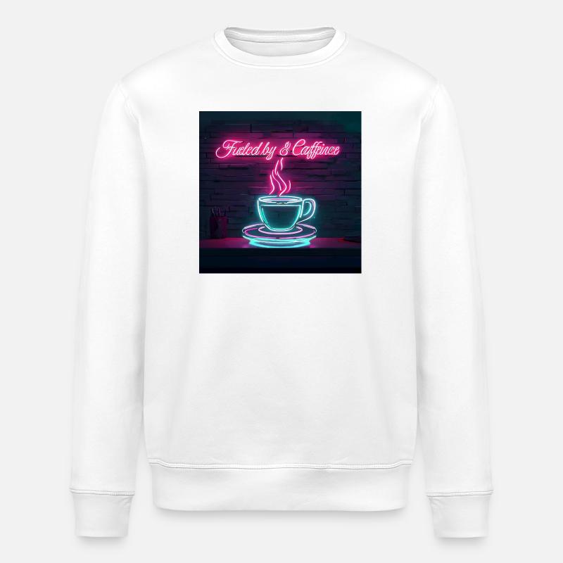 Neon Café Gâterie Citations Design - Sweat bio ROLLER Stanley/Stella Unisexe - blanc